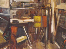 Studio Interior 2009 oil on canvas 91.5 x 76cm